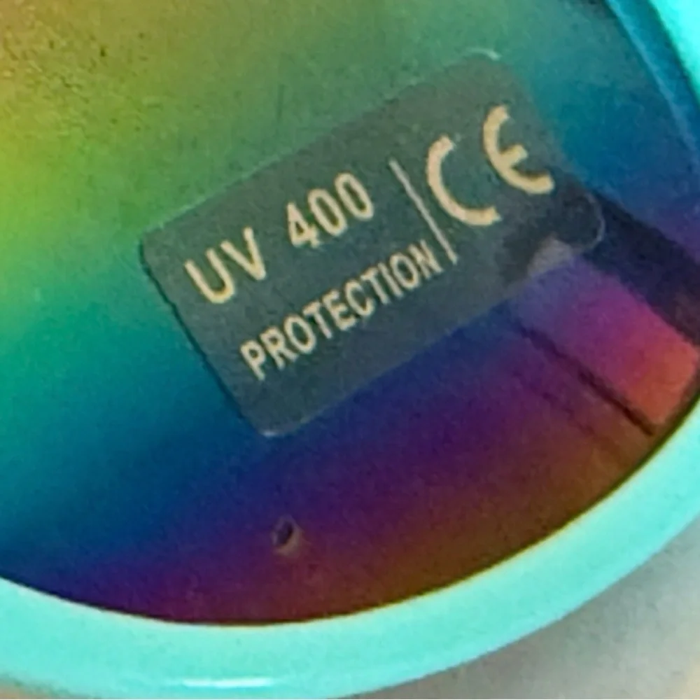 Kids Rainbow Mirror Sunglasses – Aqua & Pink UV400 Protection
